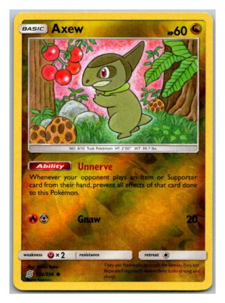 Axew 154/236 Unified Minds (Reverse Holo) (Exc Condition)