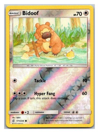 Bidoof 171/236 Unified Minds (Reverse Holo) (Exc Condition)