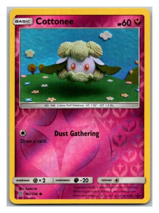 Cottonee 143/236 Unified Minds (Reverse Holo) (Exc Condition)