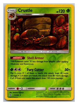 Crustle 11/236 Unified Minds (Reverse Holo) (Exc Condition)