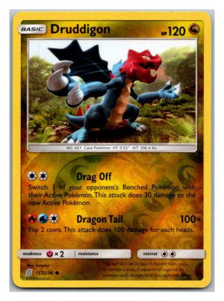 Druddigon 157/236 Unified Minds (Reverse Holo) (Exc Condition)