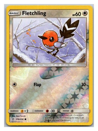 Fletchling 179/236 Unified Minds (Reverse Holo) (Exc Condition)