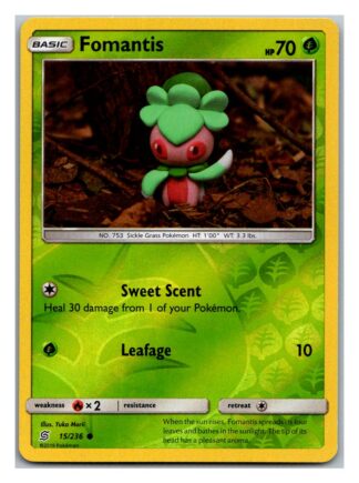 Fomantis 15/236 Unified Minds (Reverse Holo) (Exc Condition)