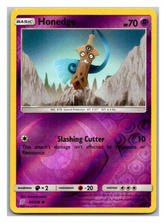 Honedge 93/236 Unified Minds (Reverse Holo) (Exc Condition)