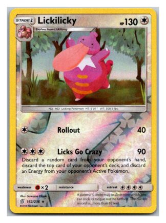 Lickilicky 162/236 Unified Minds (Reverse Holo) (Exc Condition)