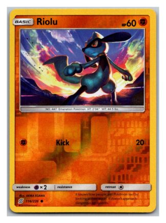 Riolu 116/236 Unified Minds (Reverse Holo) (Exc Condition)
