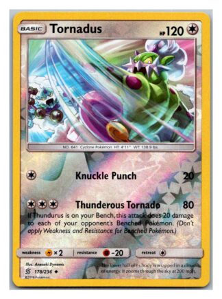 Tornadus 178/236 Unified Minds (Reverse Holo) (Exc Condition)