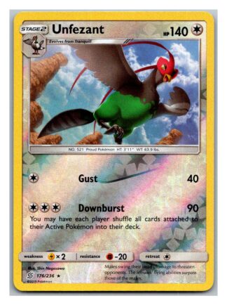 Unfezant 176/236 Unified Minds (Reverse Holo) (Exc Condition)