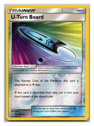U-Turn Board 211/236 Unified Minds (Reverse Holo) (Exc Condition)