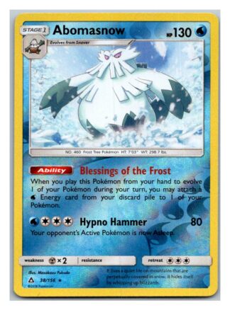 Abomasnow 38/156 Ultra Prism (Reverse Holo) (Exc Condition)