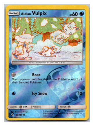 Alolan Vulpix 30/156 Ultra Prism (Reverse Holo) (Exc Condition)