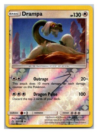 Drampa 117/156 Ultra Prism (Reverse Holo) (Exc Condition)