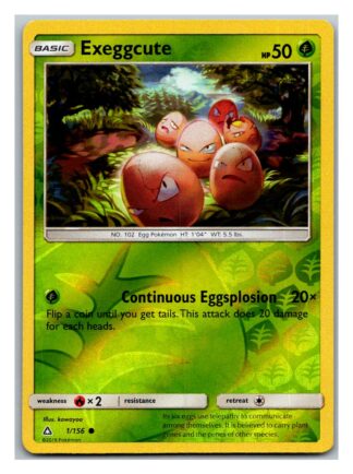 Exeggcute 1/156 Ultra Prism (Reverse Holo) (Exc Condition)