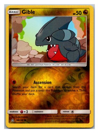 Gible 96/156 Ultra Prism (Reverse Holo) (Exc Condition)