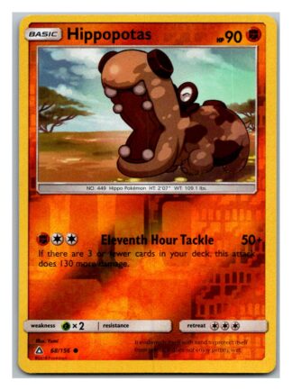 Hippopotas 68/156 Ultra Prism (Reverse Holo) (Exc Condition)