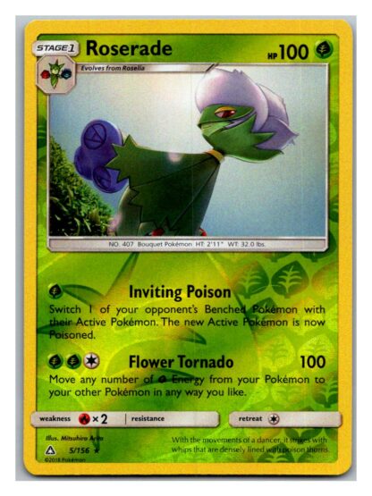 Roserade 5/156 Ultra Prism (Reverse Holo) (Exc Condition)