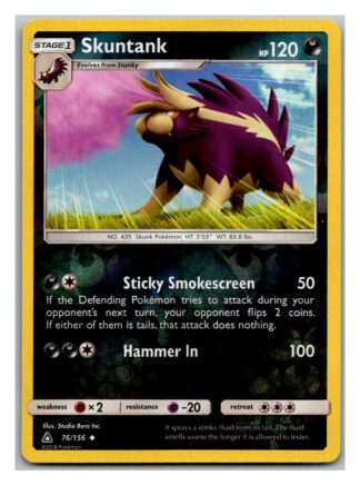 Skuntank 76/156 Ultra Prism (Reverse Holo) (Exc Condition)