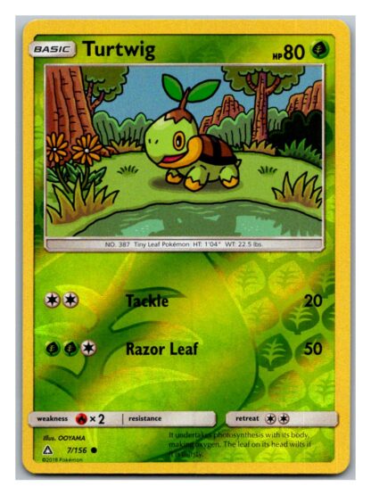 Turtwig 7/156 Ultra Prism (Reverse Holo) (Exc Condition)