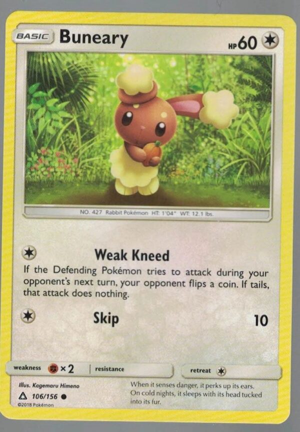 Buneary 106/156 Ultra Prism (Common) (Exc Condition)