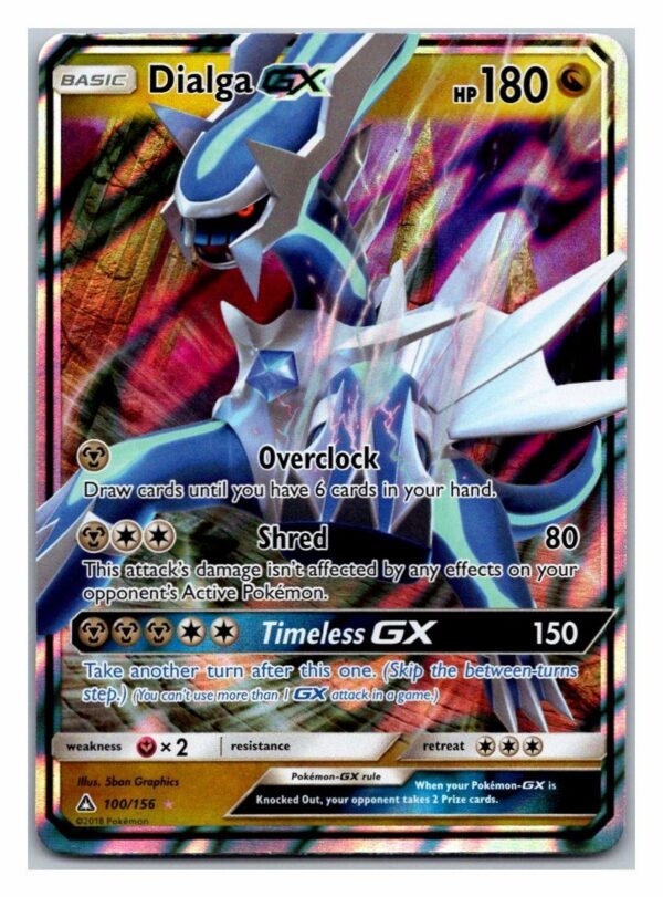 Dialga GX 100/156 Ultra Prism (Ultra Rare) (Exc Condition)