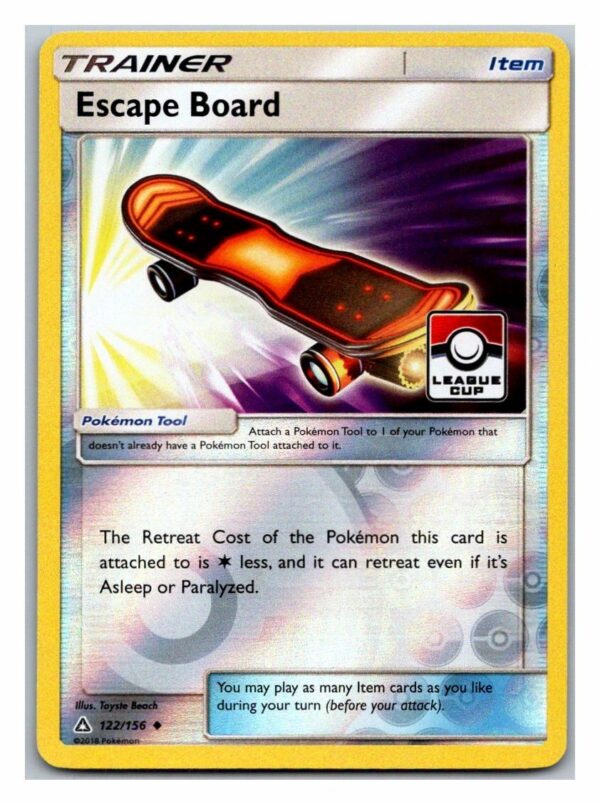 Escape Board 122/156 League Cup Promo Ultra Prism (Exc Condition)