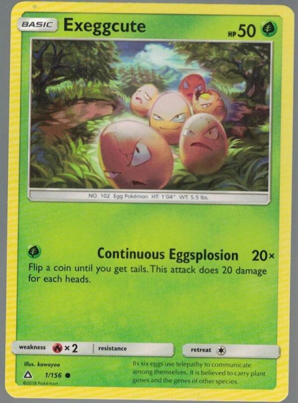 Exeggcute 1/156 Ultra Prism (Common) (Exc Condition)