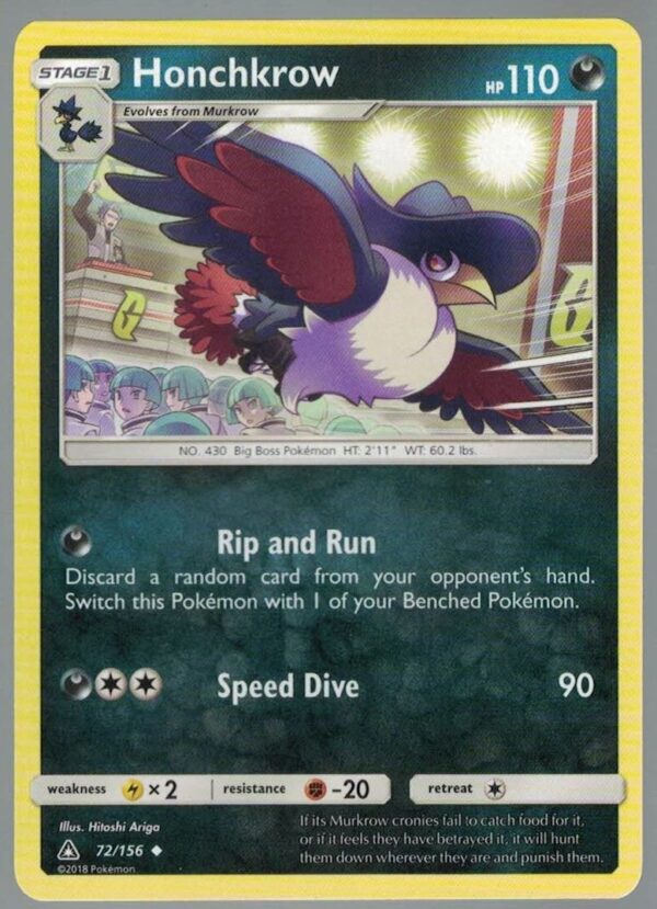 Honchkrow 72/156 Ultra Prism (Uncommon) (Exc Condition)