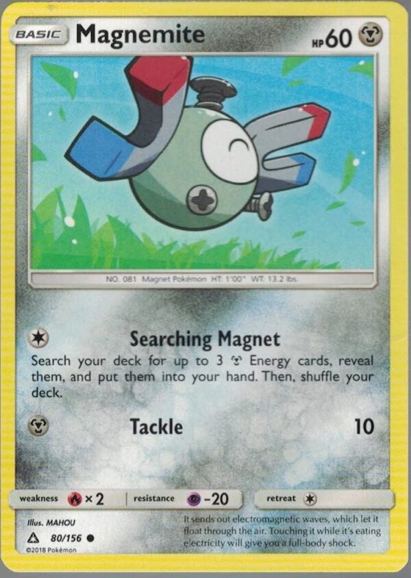 Magnemite 80/156 Ultra Prism (Common) (Exc Condition)