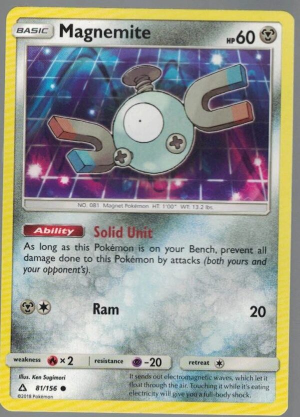 Magnemite 81/156 Ultra Prism (Common) (Exc Condition)