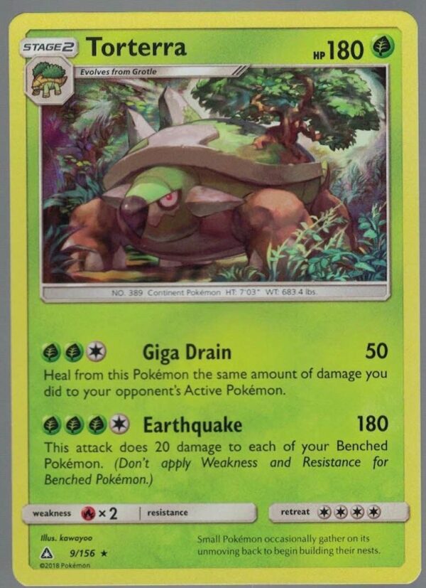 Torterra 9/156 Ultra Prism (Holo) (Exc Condition)