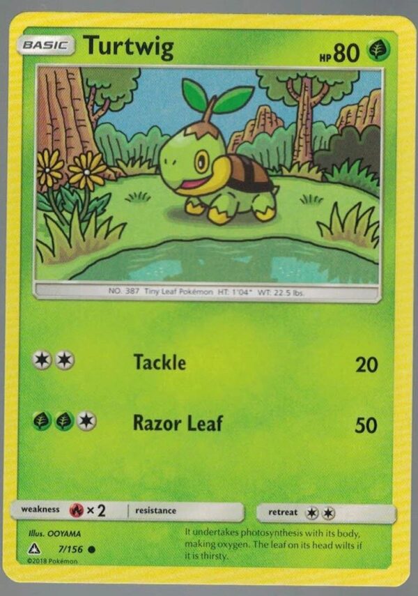 Turtwig 7/156 Ultra Prism (Common) (Exc Condition)