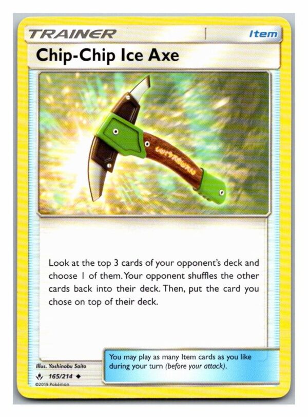 Chip-Clip Ice Axe 165/214 Unbroken Bonds (Uncommon) (Exc Condition)