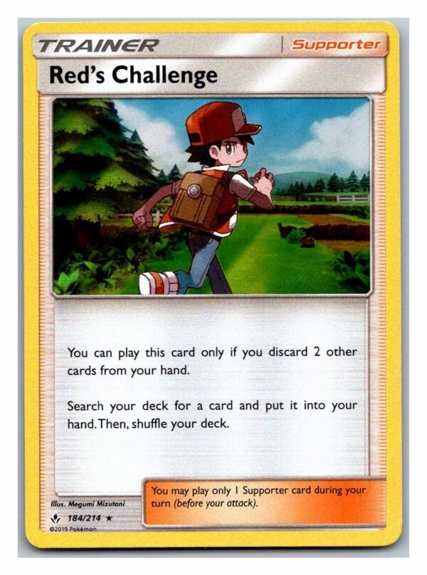 Red's Challenge 184/214 Unbroken Bonds (Theme Deck Rare) (Exc Condition)