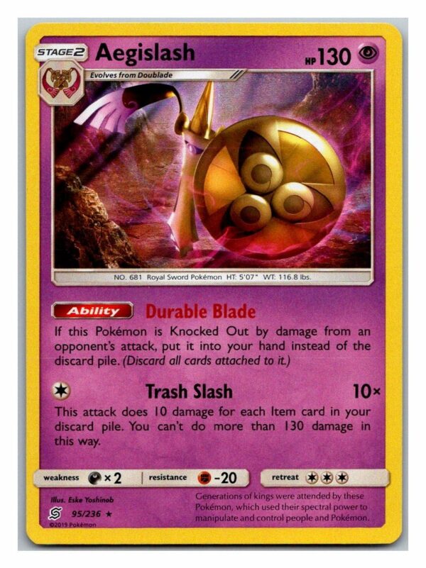 Aegislash 95/236 Unified Minds (Holo) (Exc Condition)
