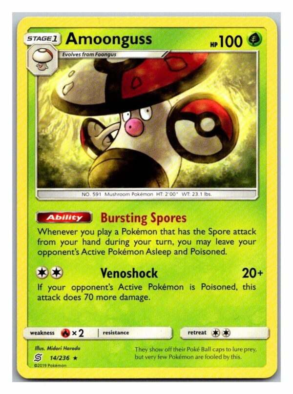 Amoonguss 14/236 Unified Minds (Rare) (Exc Condition)