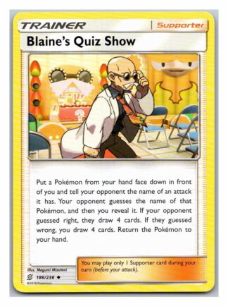 Blaine's Quiz Show 186/236 Unified Minds (Uncommon) (Exc Condition)