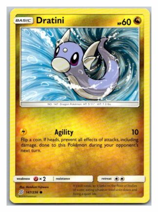 Dratini 147/236 Unified Minds (Common) (Exc Condition)