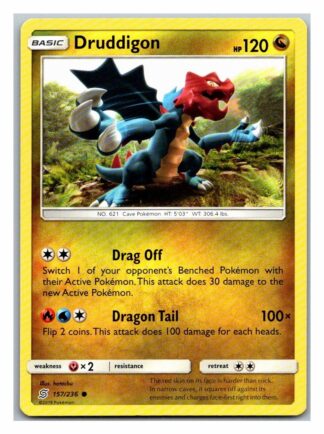 Druddigon 157/236 Unified Minds (Common) (Exc Condition)