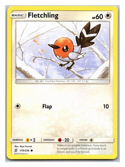 Fletchling 179/236 Unified Minds (Common) (Exc Condition)