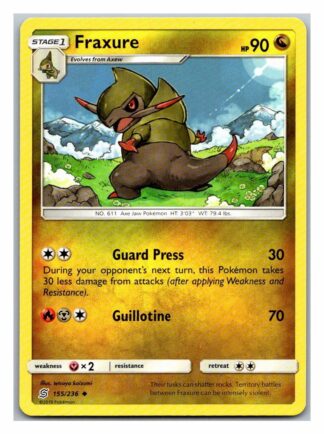 Fraxure 155/236 Unified Minds (Uncommon) (Exc Condition)