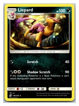 Liepard 136/236 Unified Minds (Rare) (Exc Condition)