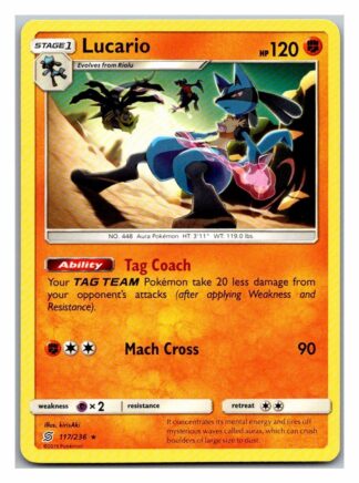 Lucario 117/236 Unified Minds (Rare) (Exc Condition)