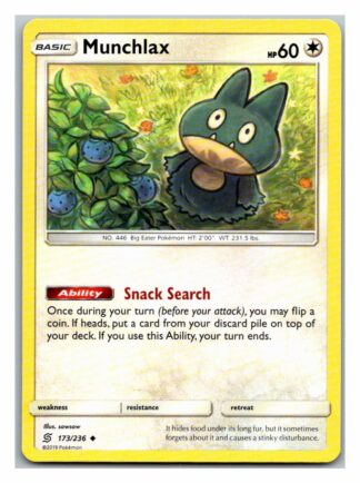Munchlax 173/236 Unified Minds (Uncommon) (Exc Condition)