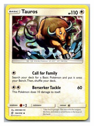 Tauros 164/236 Unified Minds (Uncommon) (Exc Condition)