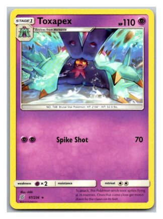 Toxapex 97/236 Unified Minds (Rare) (Exc Condition)