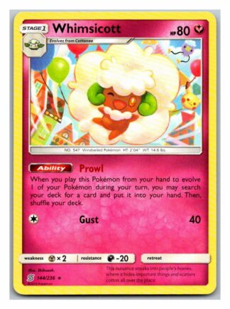 Whimsicott 144/236 Unified Minds (Rare) (Exc Condition)
