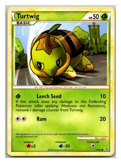 Turtwig 67/95 Unleashed (Common) (Exc Condition)