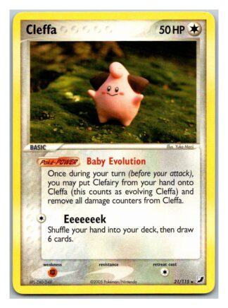 Cleffa 21/115 EX Unseen Forces (Rare) (Exc Condition)