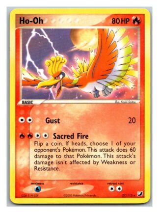 Ho-Oh 27/115 EX Unseen Forces (Rare) (LP Condition)