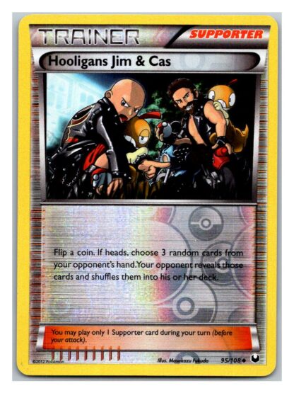 Hooligans Jim and Cass 95/108 Dark Explorers (Reverse Holo) (Exc Condition)